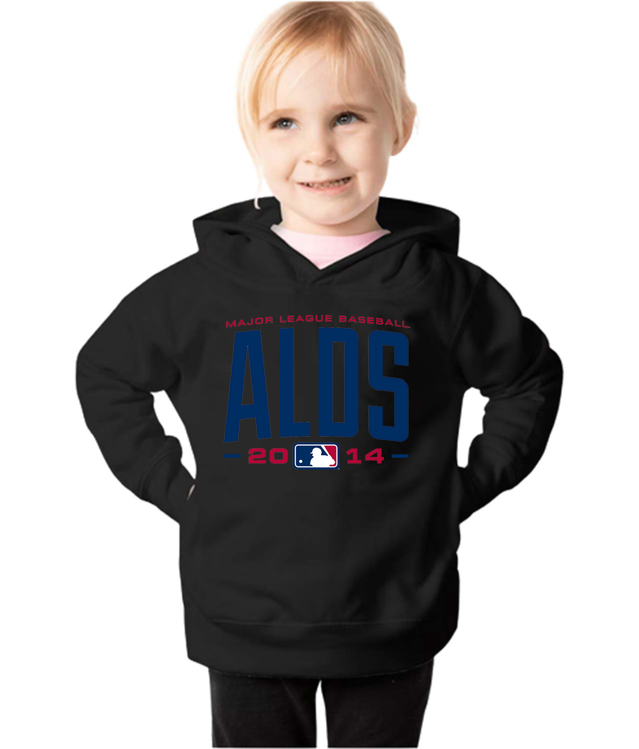 2014 American League Divisional Series (ALDS) Primary Baseball Logo Symbol Emblem Customized Design on Toddler Pullover Fleece Hoodie