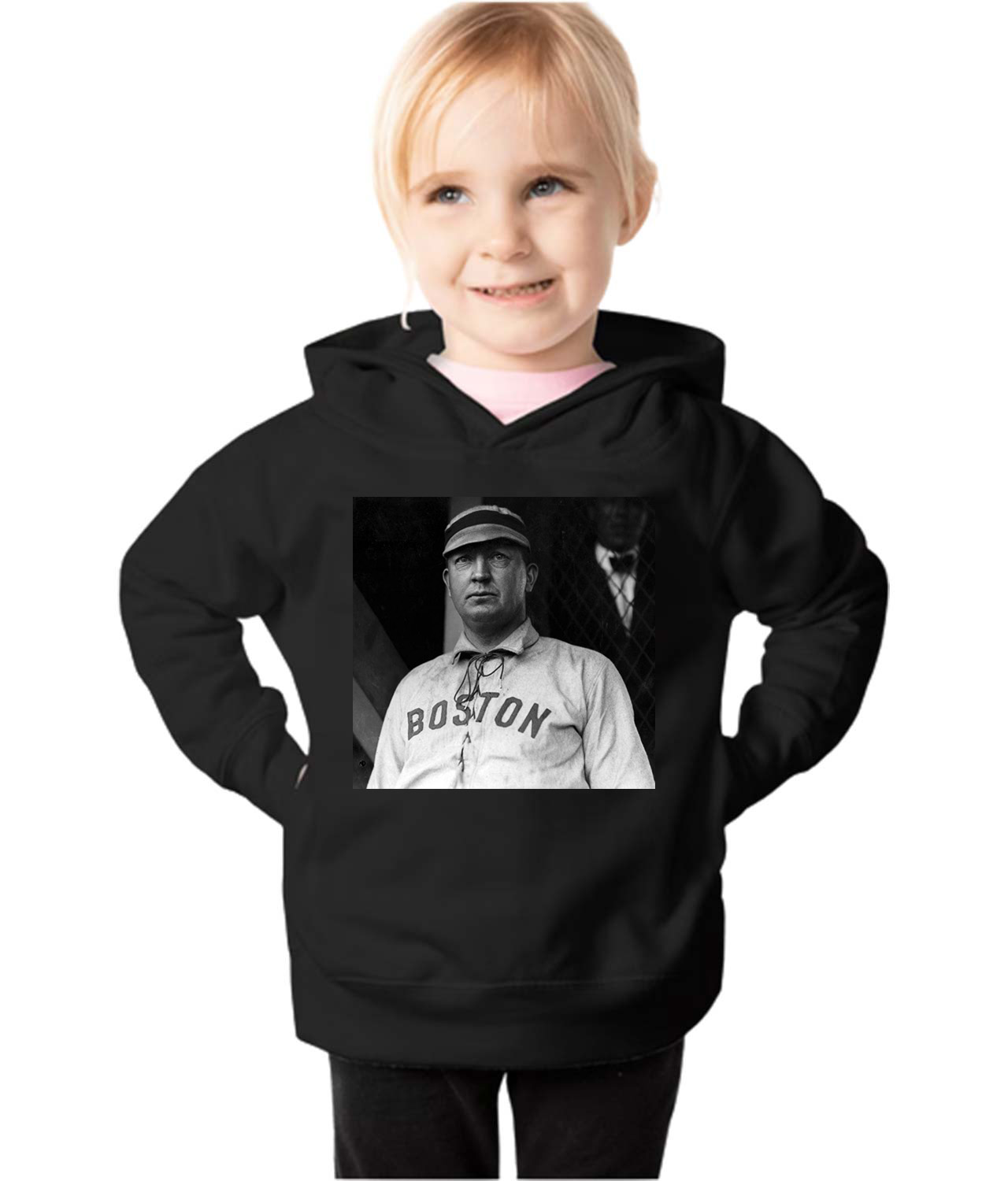 Cy Young Boston Americans 1903 Season Baseball Logo Symbol Emblem Customized Design on Toddler Pullover Fleece Hoodie