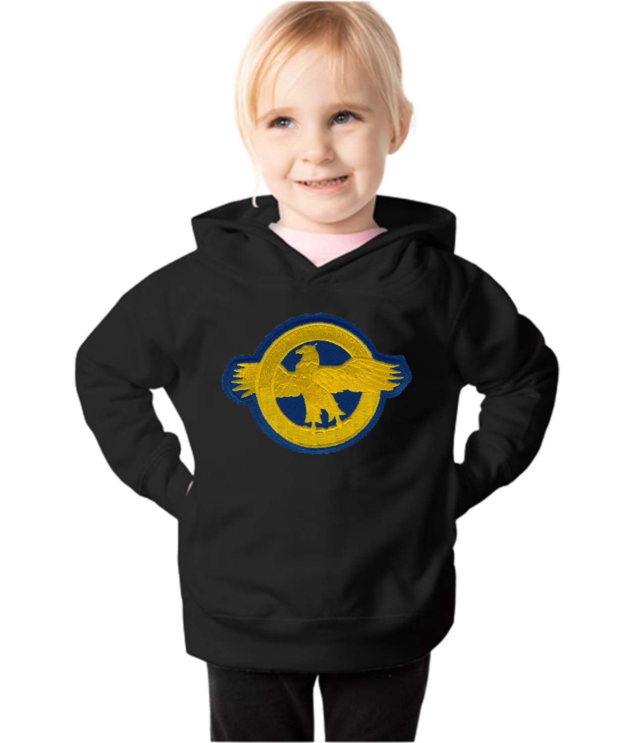 Major League Baseball Ruptured Duck World War II Vets Logo Emblem Customized Design on Toddler Pullover Fleece Hoodie