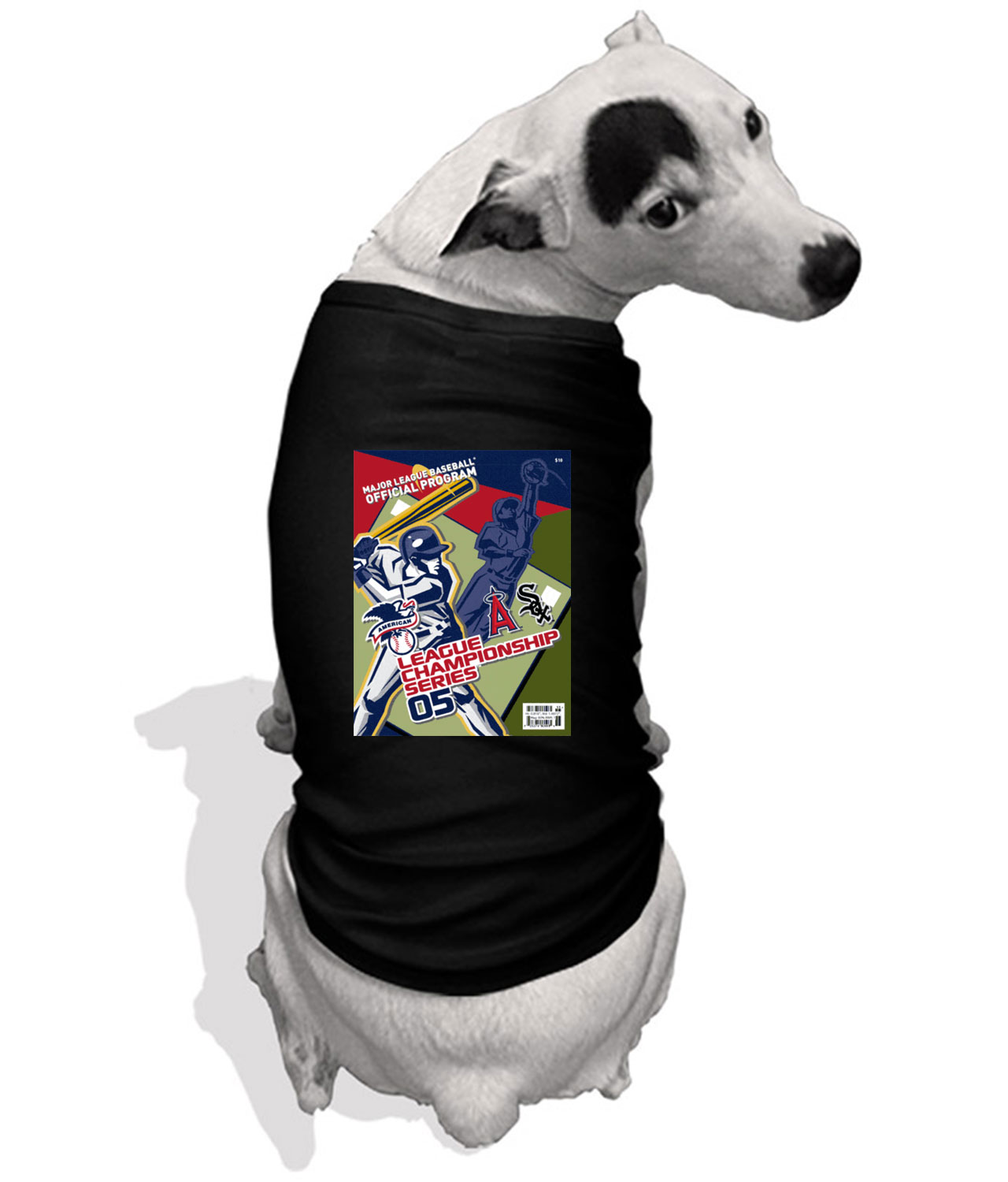 ALCS 2005 Program - Chicago White Sox vs Los Angeles Angels Customized Design on Doggie Puppy Dog Tshirt