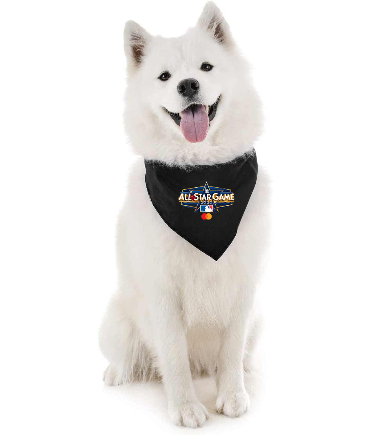 2020 Major League All-Star Game MasterCard Baseball Logo Symbol Emblem Customized Design on Doggie Puppy Dog Bandana