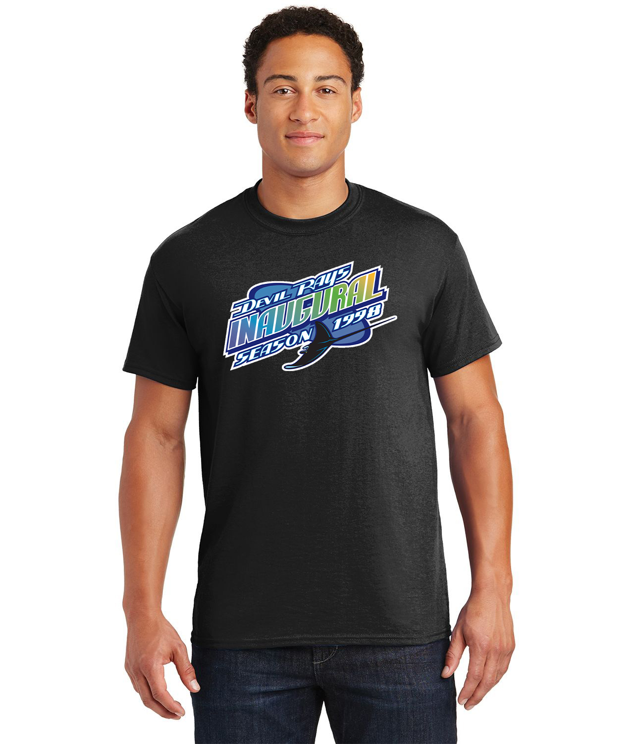 Tampa Bay Devil Rays Inaugural Season 1998 Baseball Logo Customized Design on  Unisex Tshirt Tee