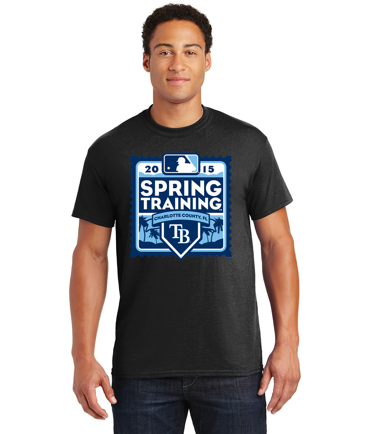 2015 Tampa Bay Rays Spring Training Baseball Logo Customized Design on  Unisex Tshirt Tee