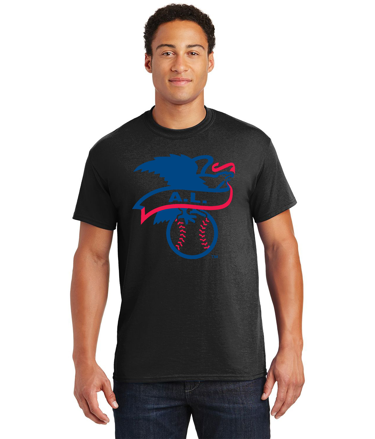American Baseball League 1998-2018 A.L. Baseball Logo Customized Design on  Unisex Tshirt Tee