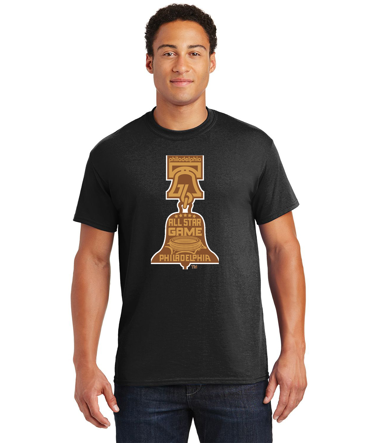 1976 MLB All-Star Game At Veterans Stadium Philadelphia Pennsylvania Baseball Logo Customized Design on  Unisex Tshirt Tee