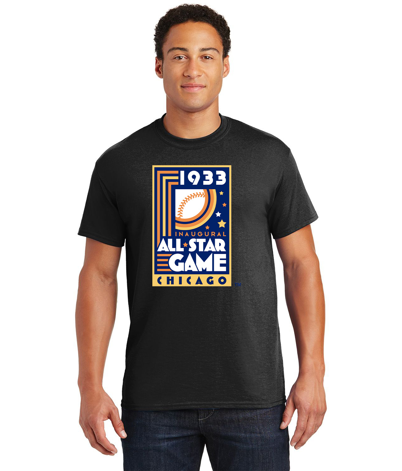 1933 MLB Inaugural All-Star Game Comiskey Park Chicago Illinois Baseball Logo Customized Design on  Unisex Tshirt Tee