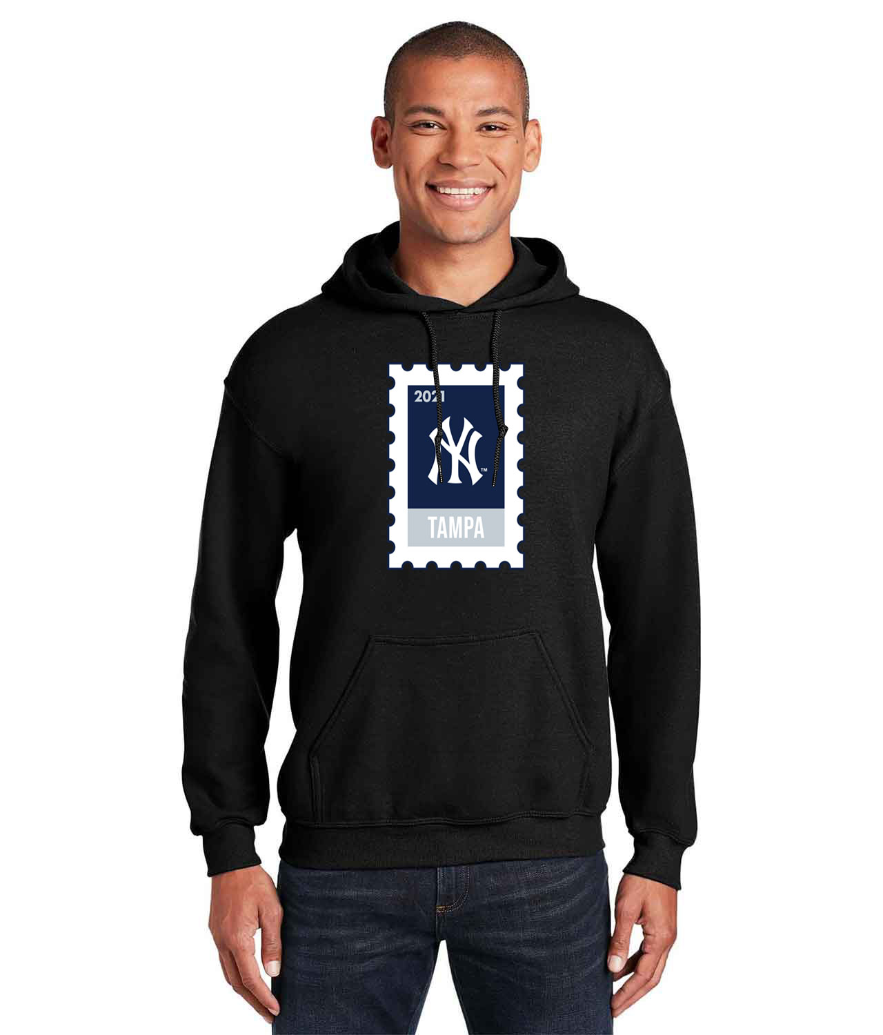 The New York Yankees 2021 Spring Training Baseball Logo Customized Design on Unisex Hooded Sweatshirt