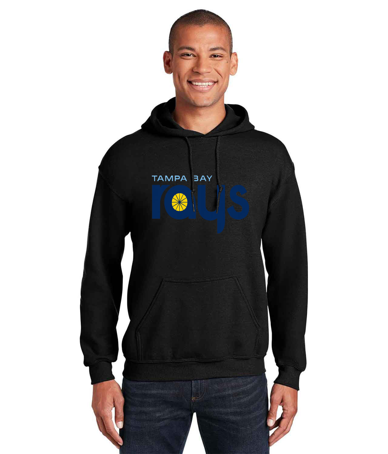 Tampa Bay Rays 2012 Baseball Logo Customized Design on Unisex Hooded Sweatshirt