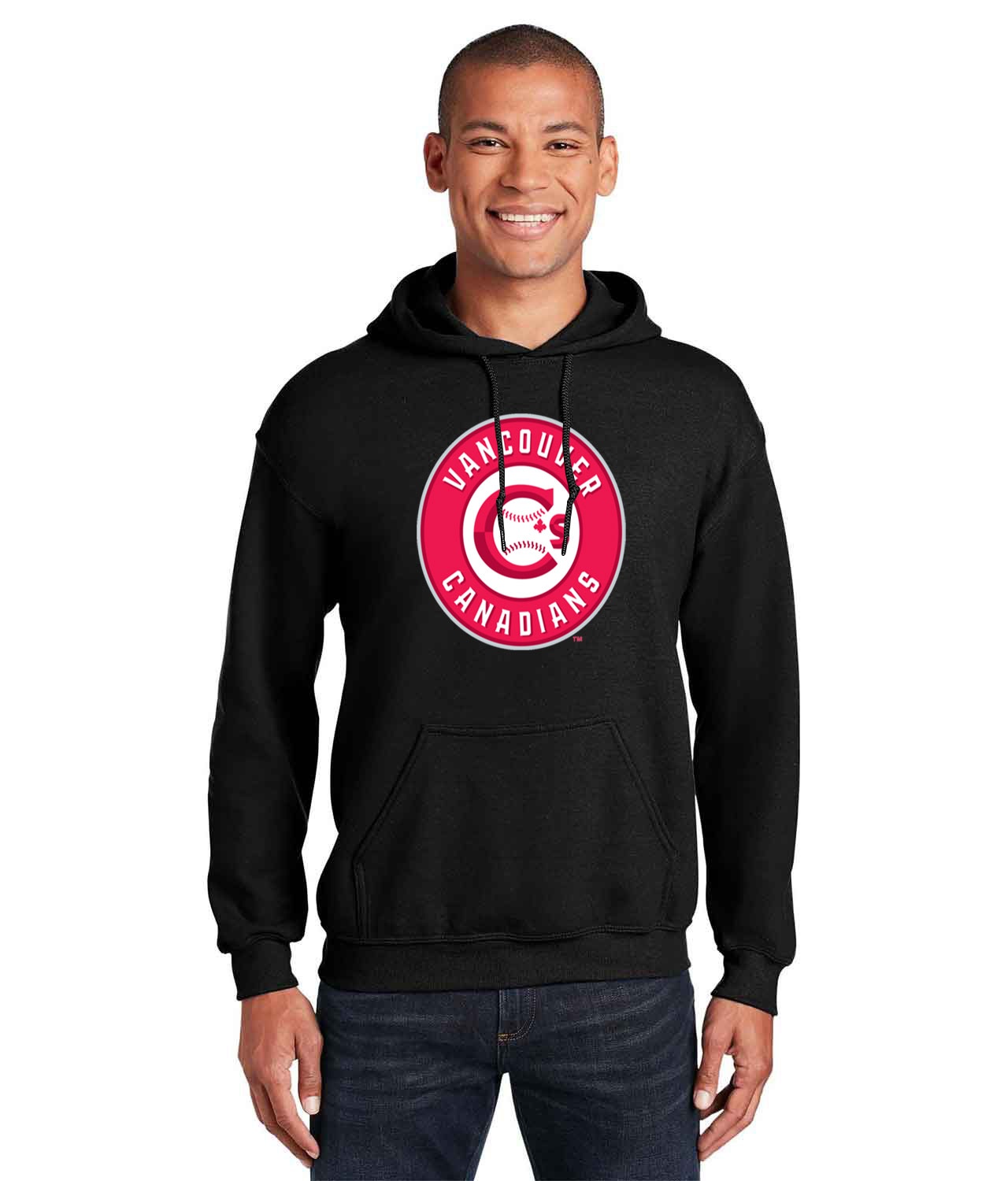 Vancouver Canadians Baseball Logo Customized Design on Unisex Hooded Sweatshirt