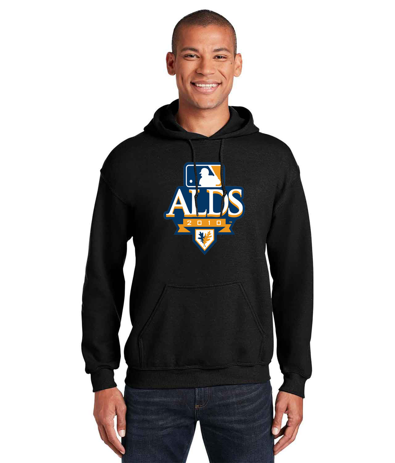 2010 ALDS American League Division Series Baseball Logo Customized Design on Unisex Hooded Sweatshirt