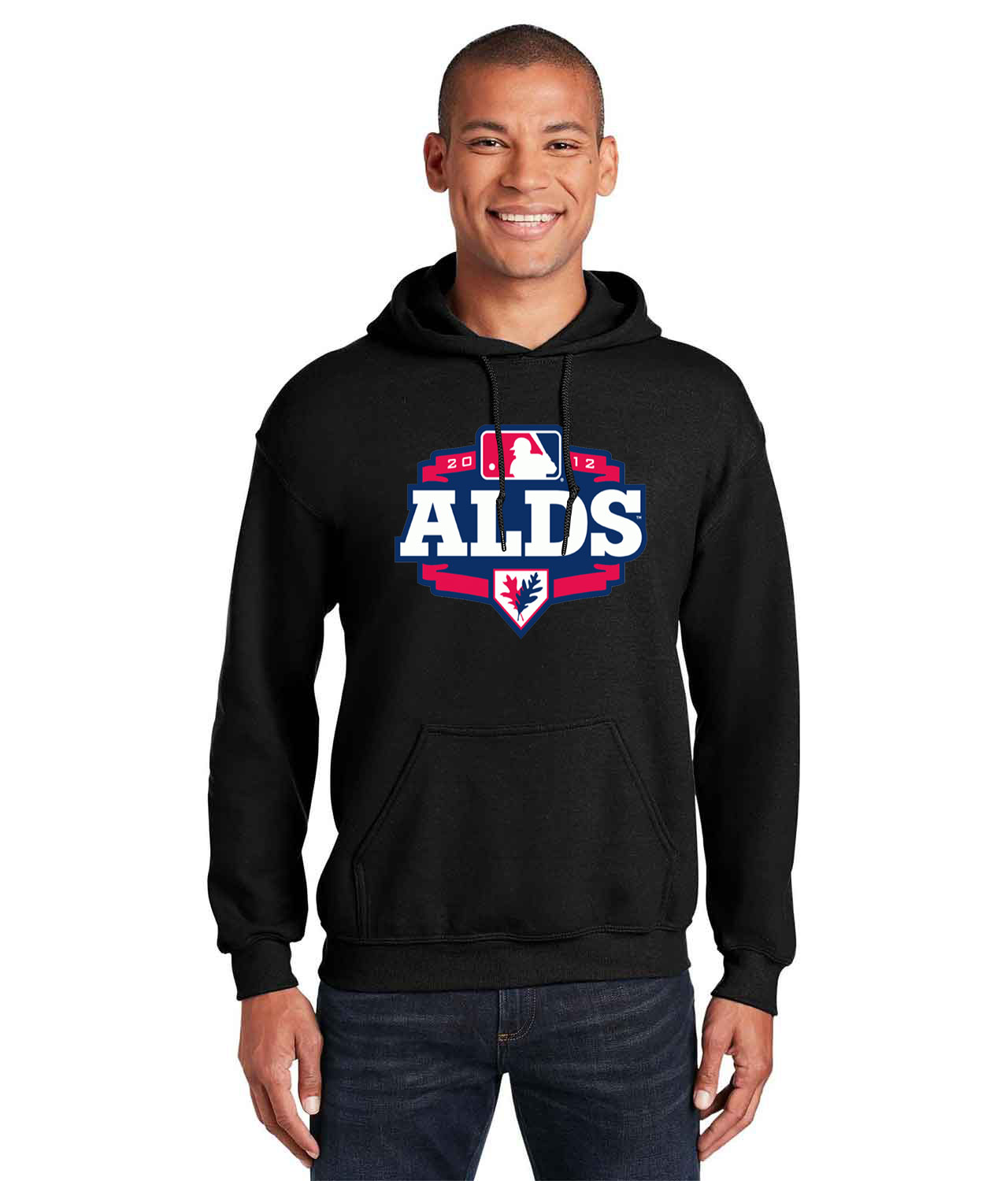 2012 ALDS American League Division Series Baseball Logo Customized Design on Unisex Hooded Sweatshirt