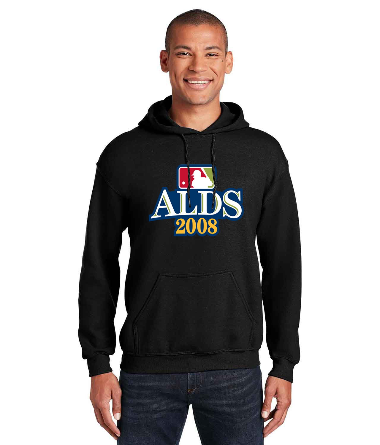 2008 American League Division Series ALDS Alternative Baseball Logo Customized Design on Unisex Hooded Sweatshirt