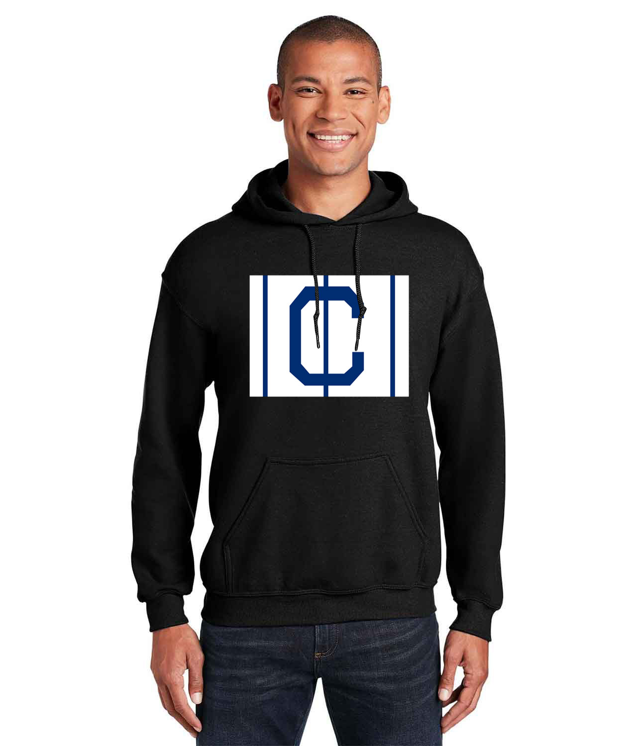Cleveland Naps Cap 1905 Baseball Logo Customized Design on Unisex Hooded Sweatshirt