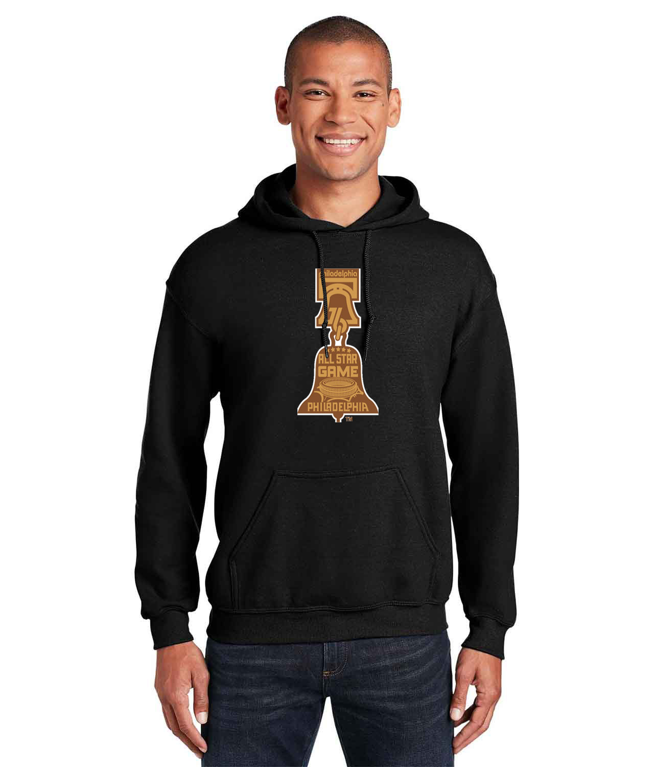 1976 MLB All-Star Game At Veterans Stadium Philadelphia Pennsylvania Baseball Logo Customized Design on Unisex Hooded Sweatshirt