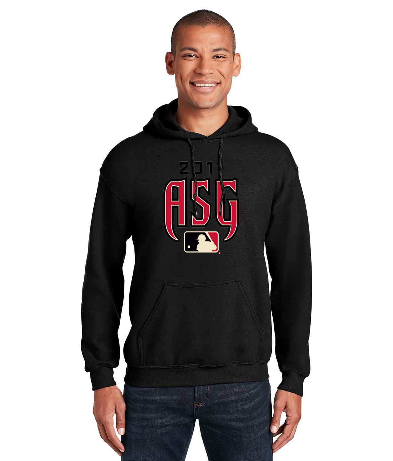 2011 ASG MLB All-Star Game Chase Field Phoenix Arizona Baseball Logo Customized Design on Unisex Hooded Sweatshirt