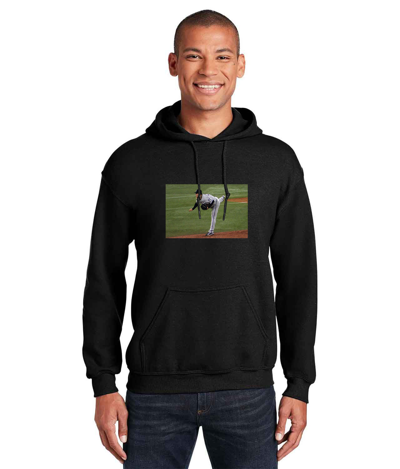 2009 Season Chicago White Sox Photo Baseball Logo Customized Design on Unisex Hooded Sweatshirt