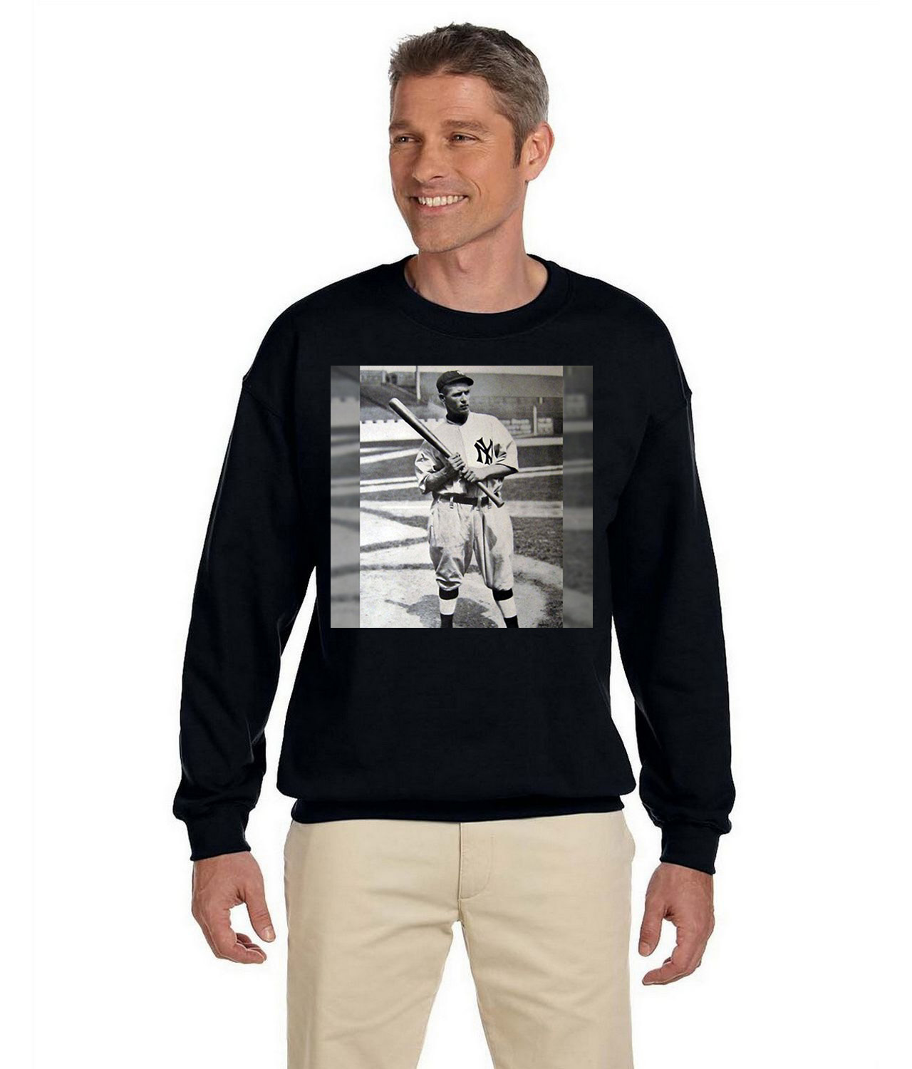 Fritz Maisel New York Yankees 1914 Season Baseball Logo Symbol Emblem Customized Design on Unisex Crewneck Sweatshirt