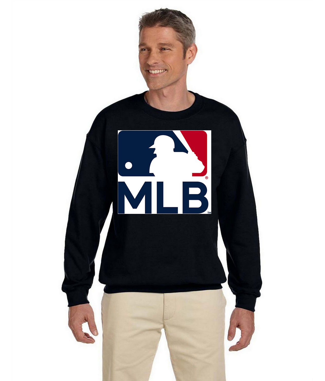 Major League Baseball Alternate 2019 Baseball Logo Symbol Emblem Customized Design on Unisex Crewneck Sweatshirt