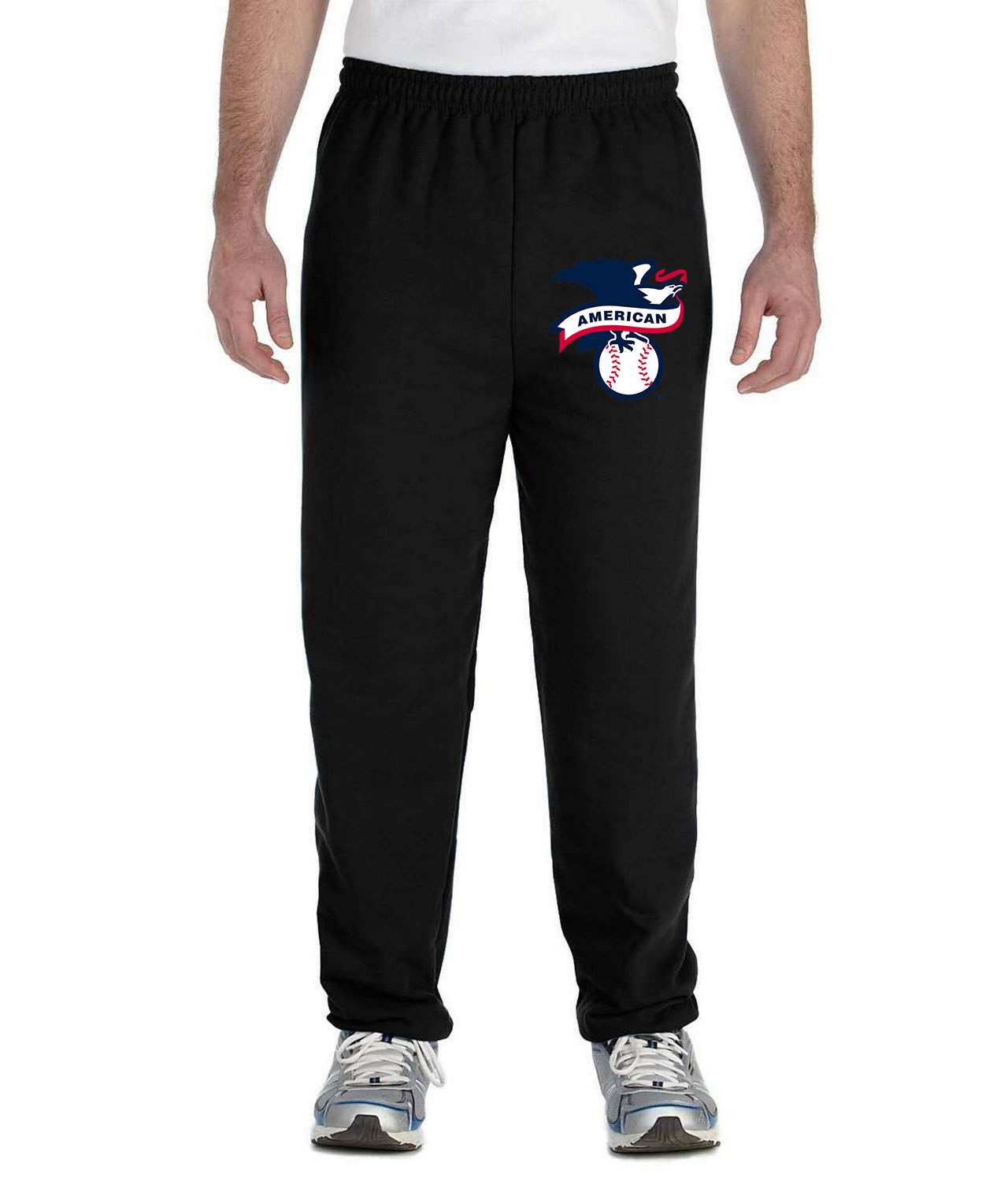 American Baseball League 2019 Alternate Baseball Logo Symbol Emblem Customized Design on Unisex Closed-Bottom Sweatpants