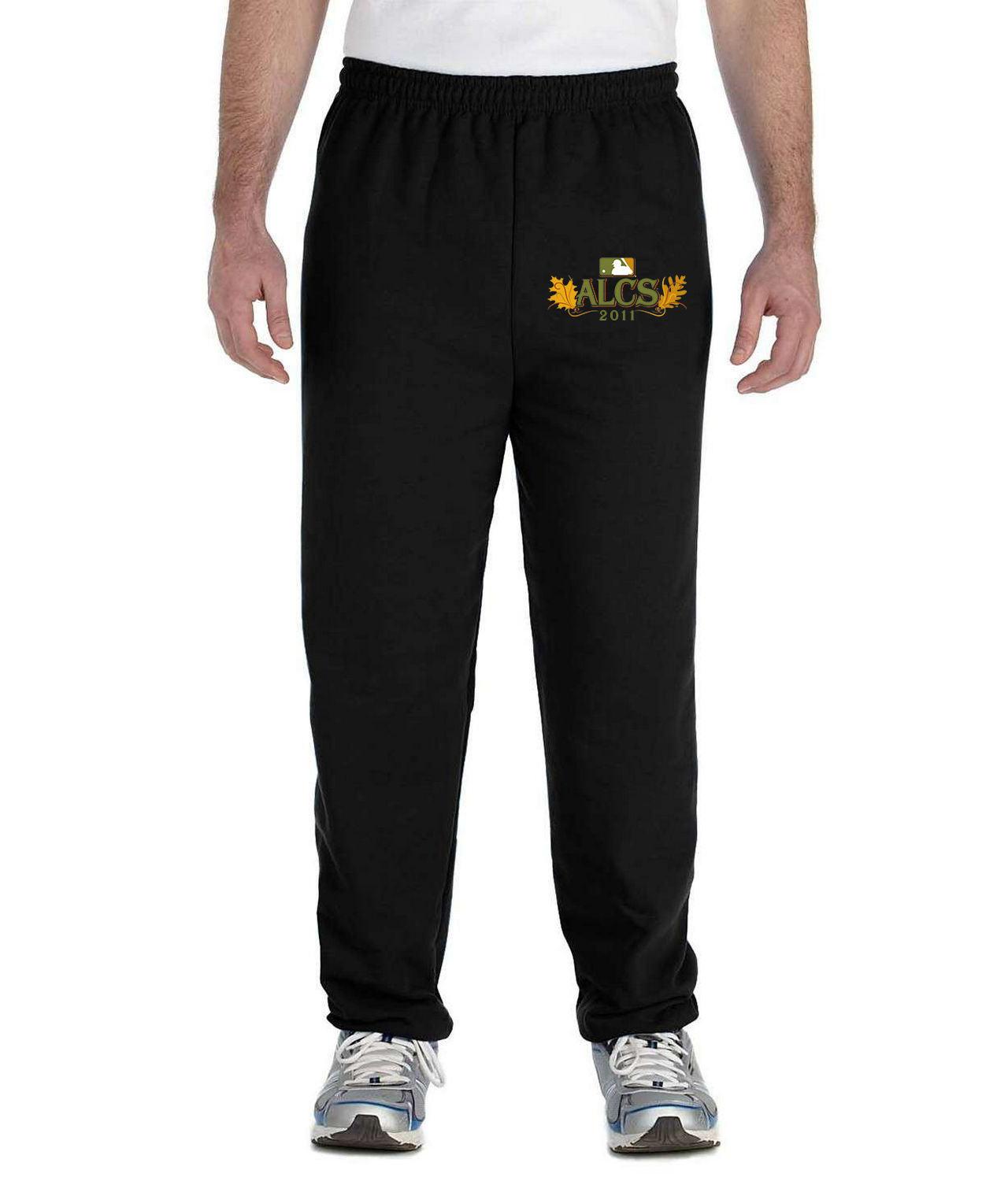 2011 ALCS American League Championship Series Baseball Logo Symbol Emblem Customized Design on Unisex Closed-Bottom Sweatpants
