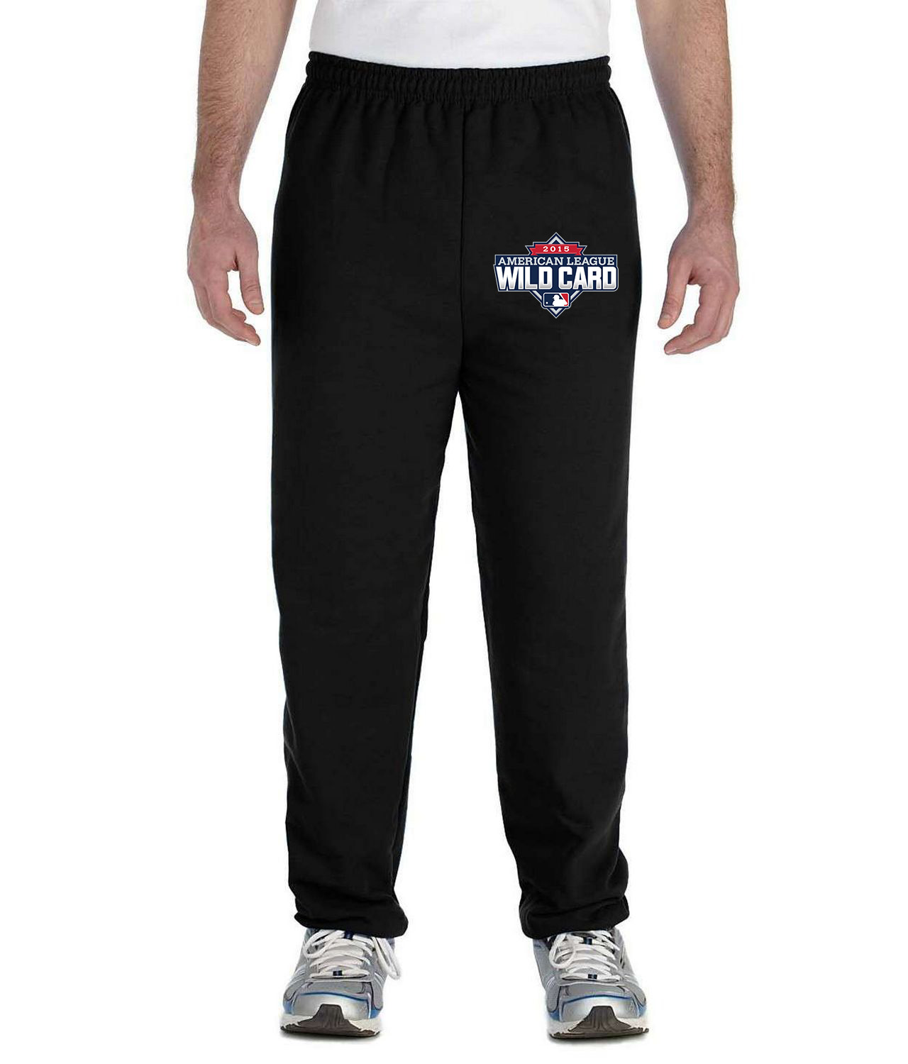 2015 American League Wildcard Game - Houston Astros vs New York Yankees Baseball Logo Emblem Customized Design on Unisex Closed-Bottom Sweatpants