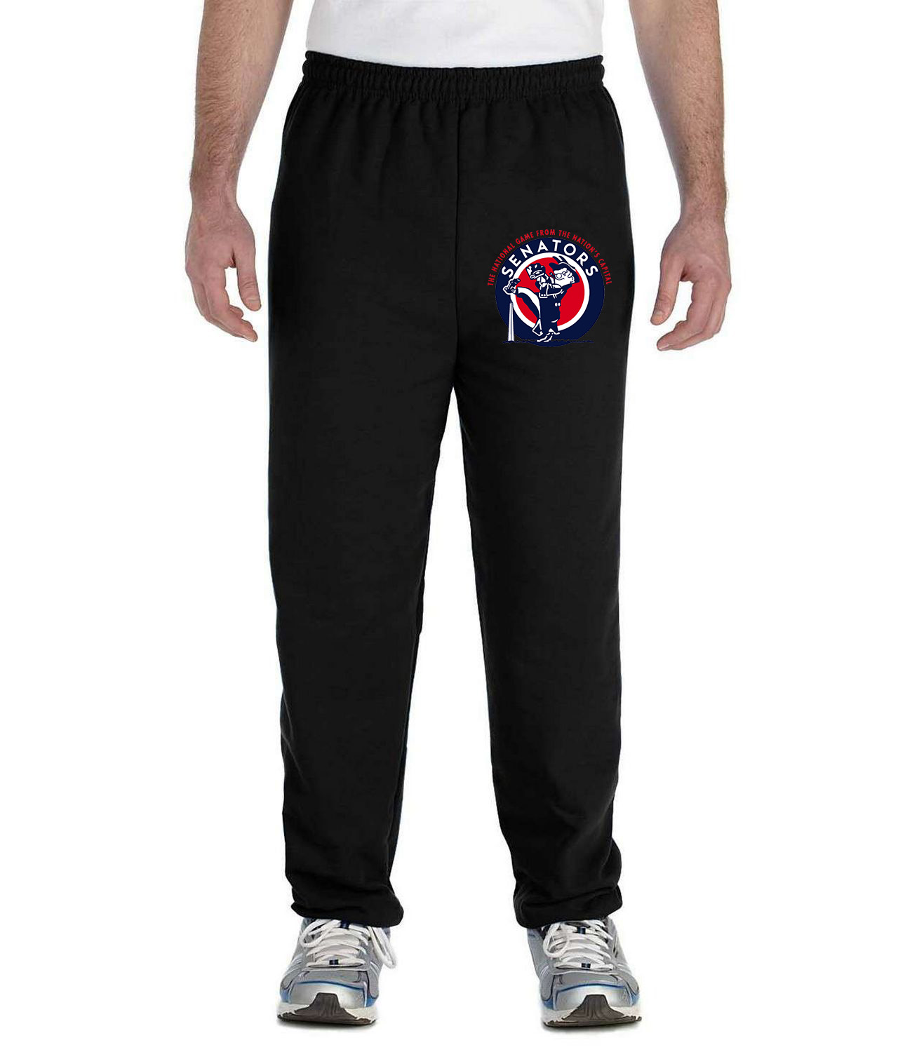 Washington Senators The National Game In The Nation's Capital Baseball Logo Symbol Emblem Customized Design on Unisex Closed-Bottom Sweatpants
