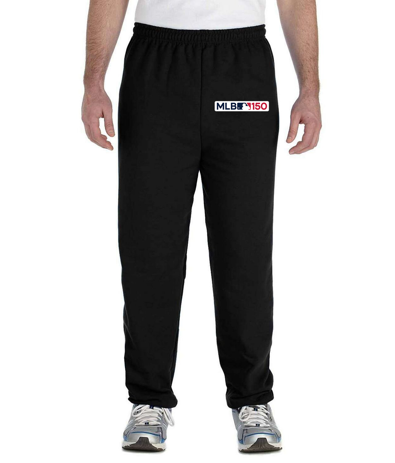 Major League Baseball 150th MLB 150 Anniversary Baseball Logo Symbol Emblem Customized Design on Unisex Closed-Bottom Sweatpants