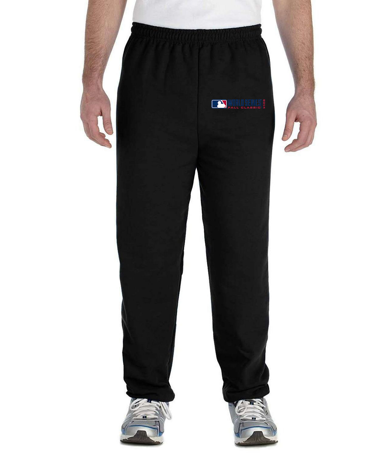 2014 Major League Baseball World Series Baseball Logo Symbol Emblem Customized Design on Unisex Closed-Bottom Sweatpants