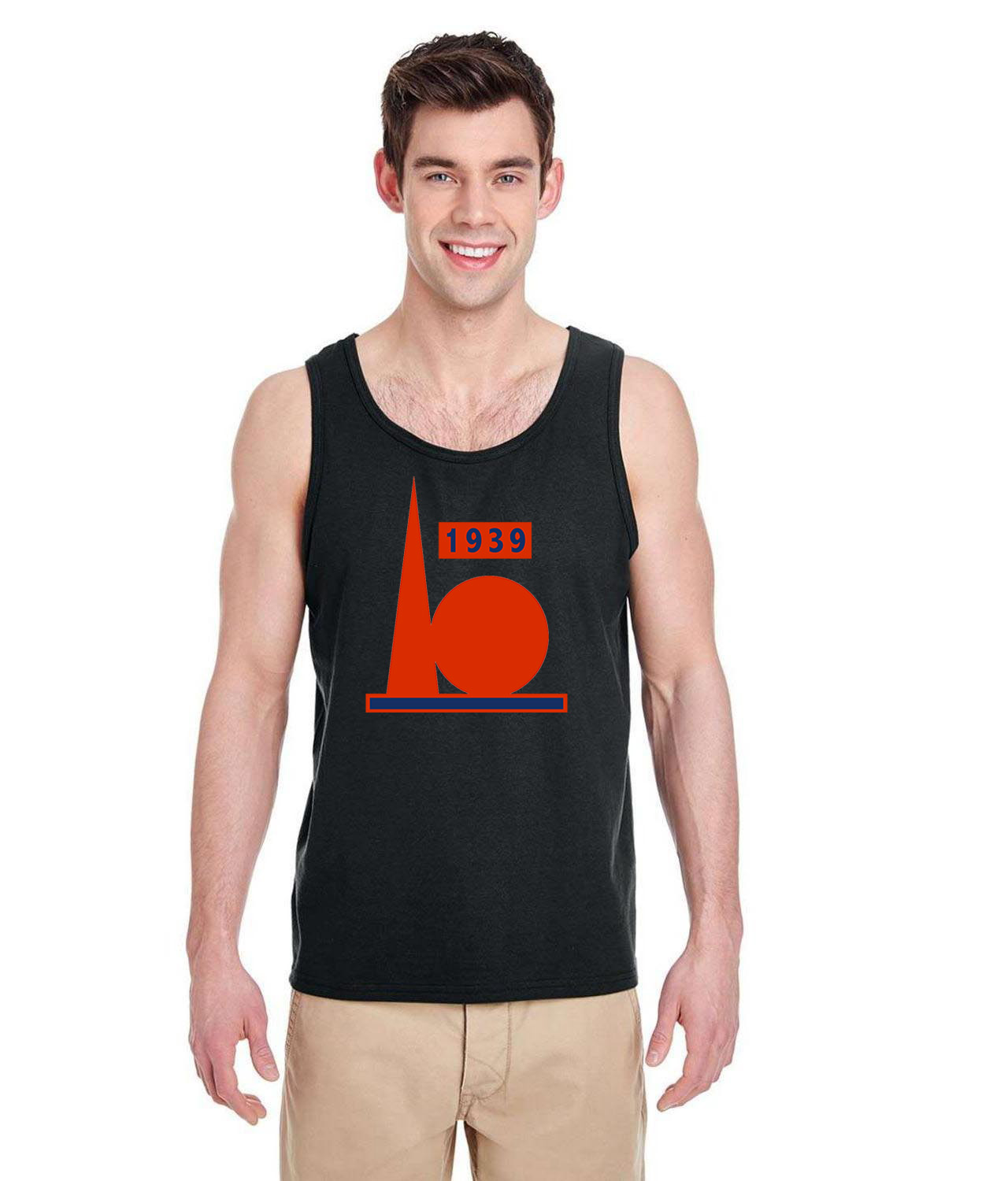 New York Yankees 1939 World's Fair Baseball Logo Symbol Emblem Customized Design on Unisex Tank Top