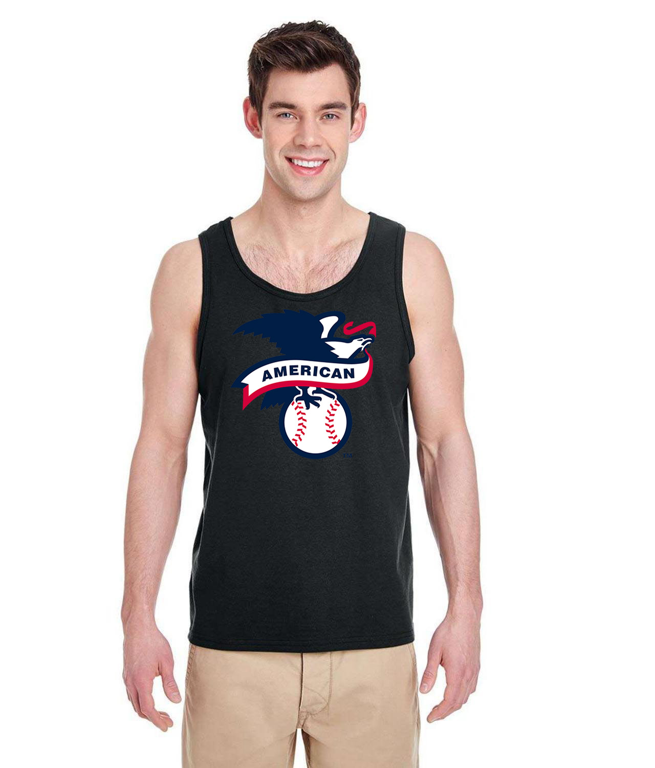 American Baseball League 2019 Alternate Logo Symbol Emblem Customized Design on Unisex Tank Top