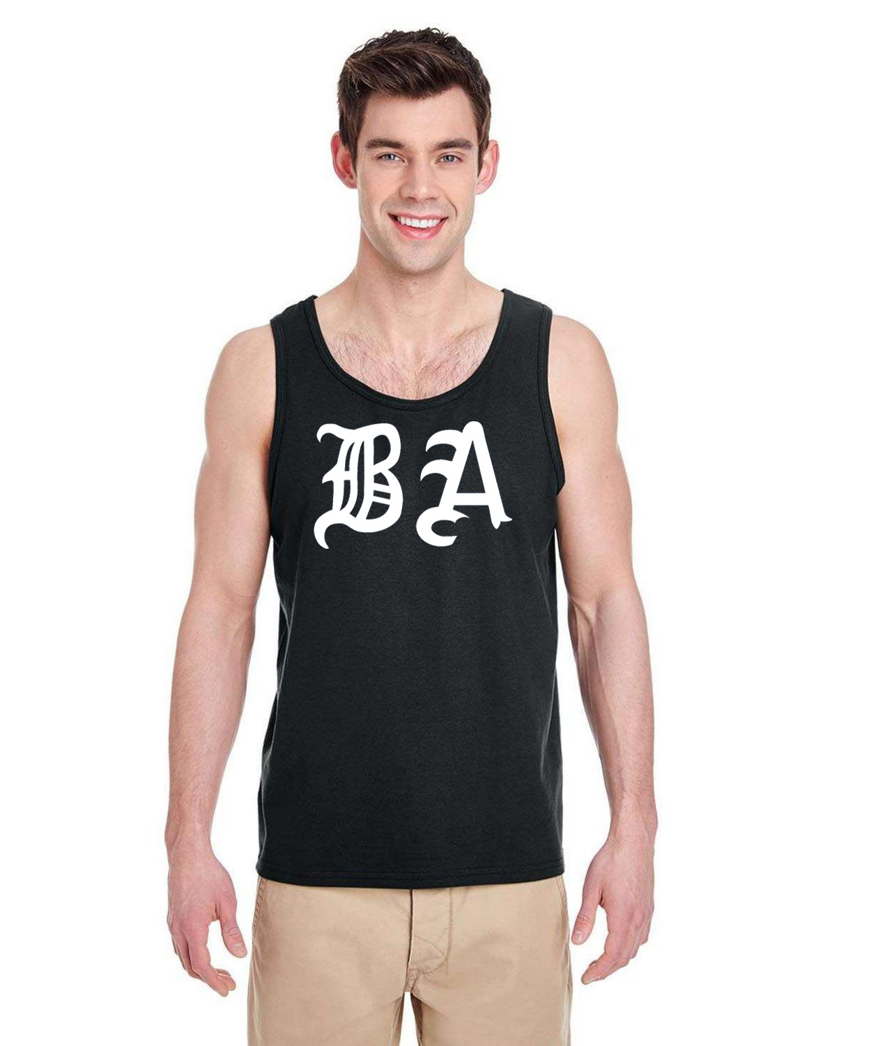 Boston Americans White 1901-1907 Baseball Logo Symbol Emblem Customized Design on Unisex Tank Top