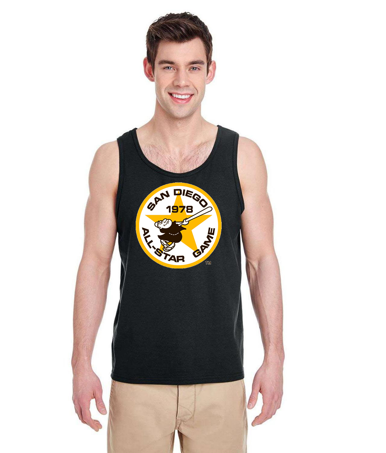 1978 MLB All-Star Game At San Diego Stadium San Diego California Baseball Logo Symbol Emblem Customized Design on Unisex Tank Top