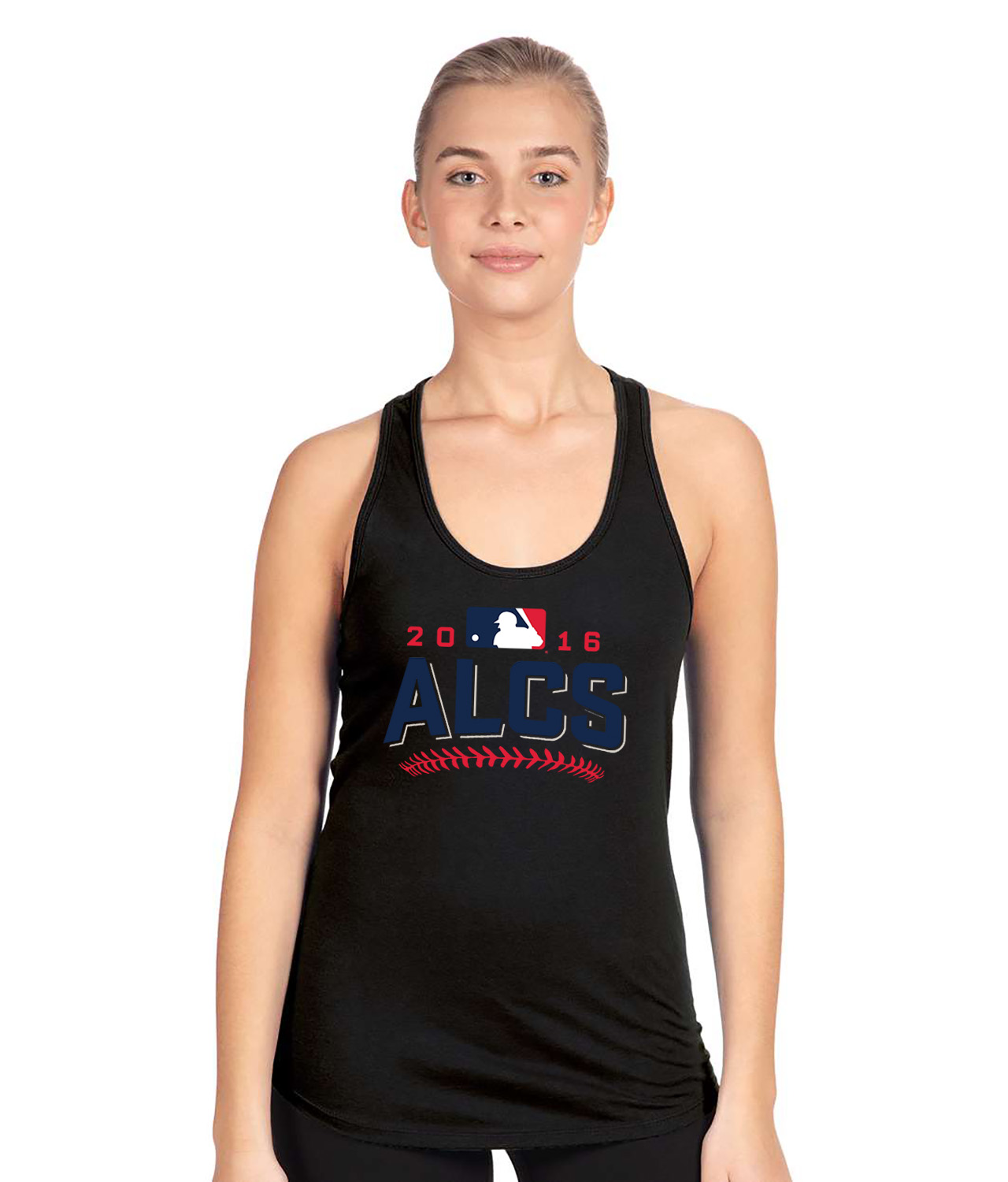 2016 ALCS American League Championship Series Baseball Logo Symbol Emblem Customized Design on Women's Racerback Tank Top