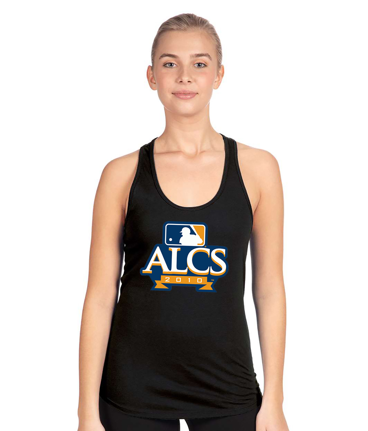 2010 American League Championship Series ALCS Baseball Logo Symbol Emblem Customized Design on Women's Racerback Tank Top