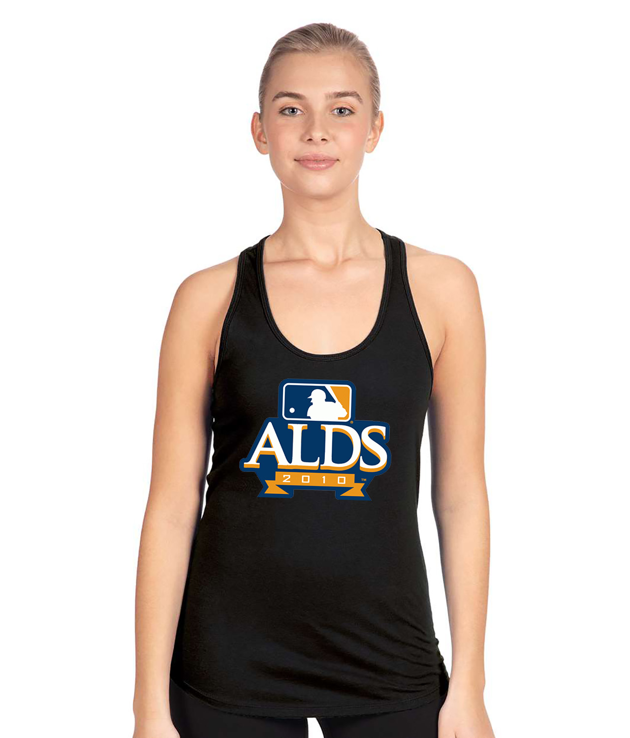 2010 American League Division Series ALDS Alternative Baseball Logo Symbol Emblem Customized Design on Women's Racerback Tank Top
