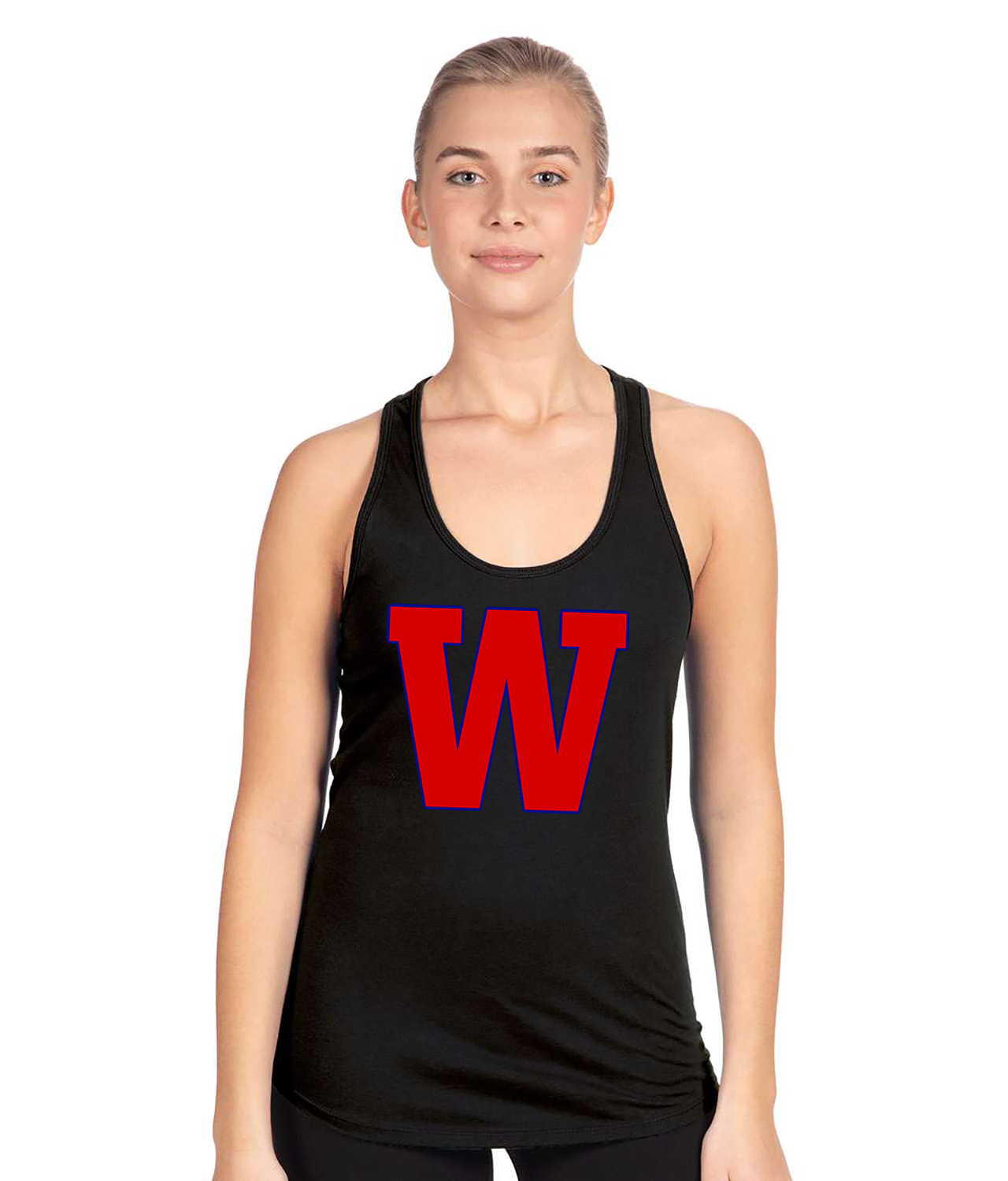 Washington Nationals Jersey 1928 Baseball Logo Symbol Emblem Customized Design on Women's Racerback Tank Top