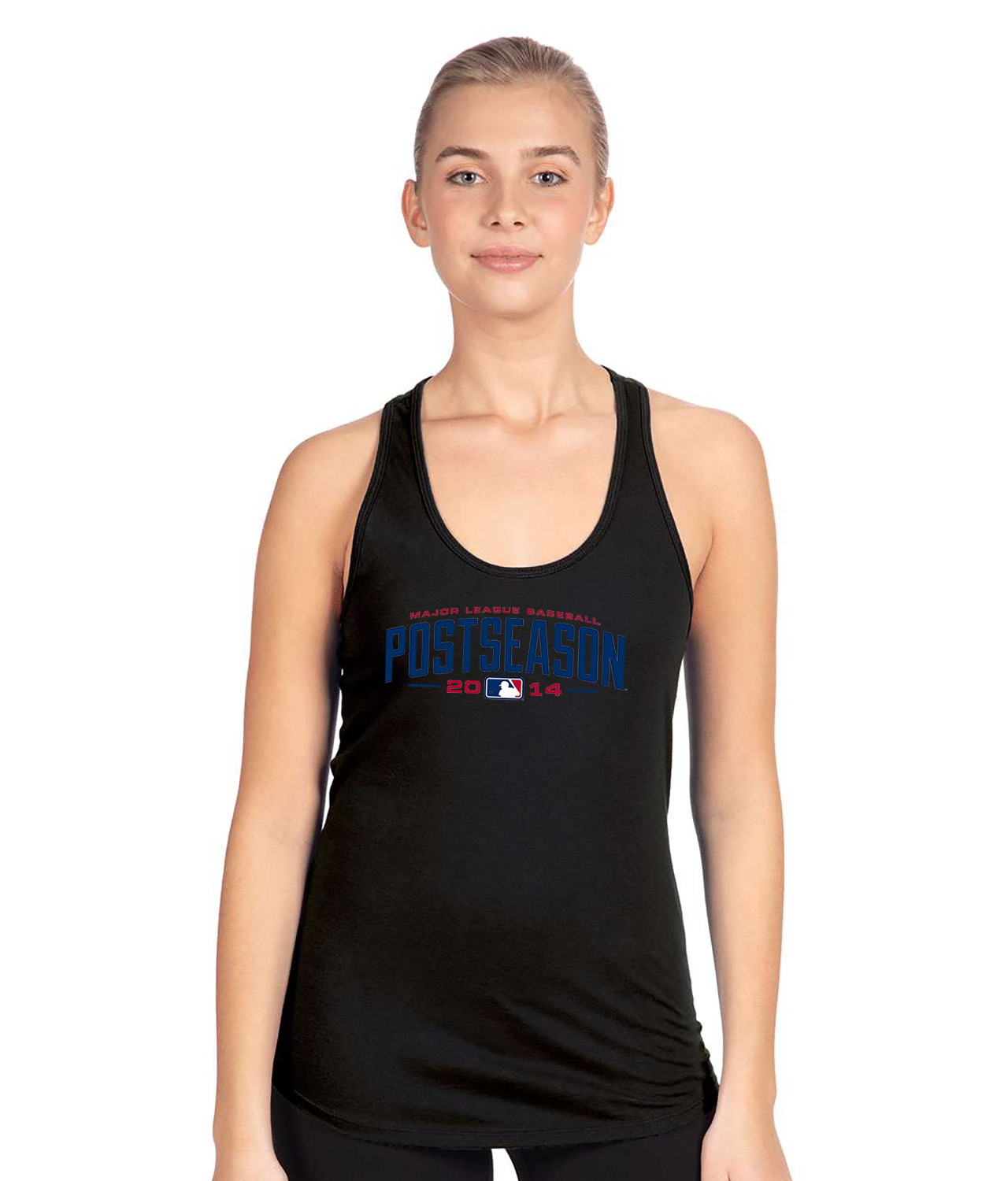 2014 Major League Baseball Postseason Primary Logo Symbol Emblem Customized Design on Women's Racerback Tank Top