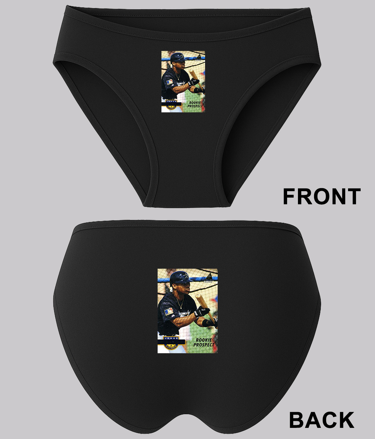 1994 Rookie Prospect Houston Astros Photo Baseball Logo Symbol Emblem Customized Design on Women's Bikini Brief Underwear