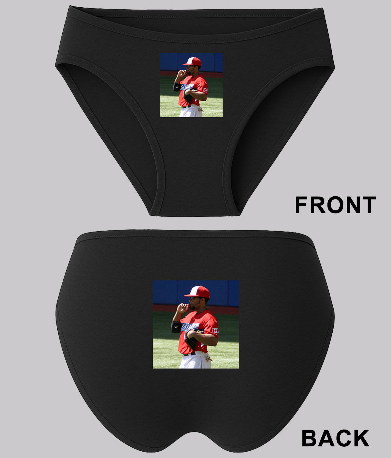 2011 Eric Thames Toronto Blue Jays Photo Baseball Logo Symbol Emblem Customized Design on Women's Bikini Brief Underwear