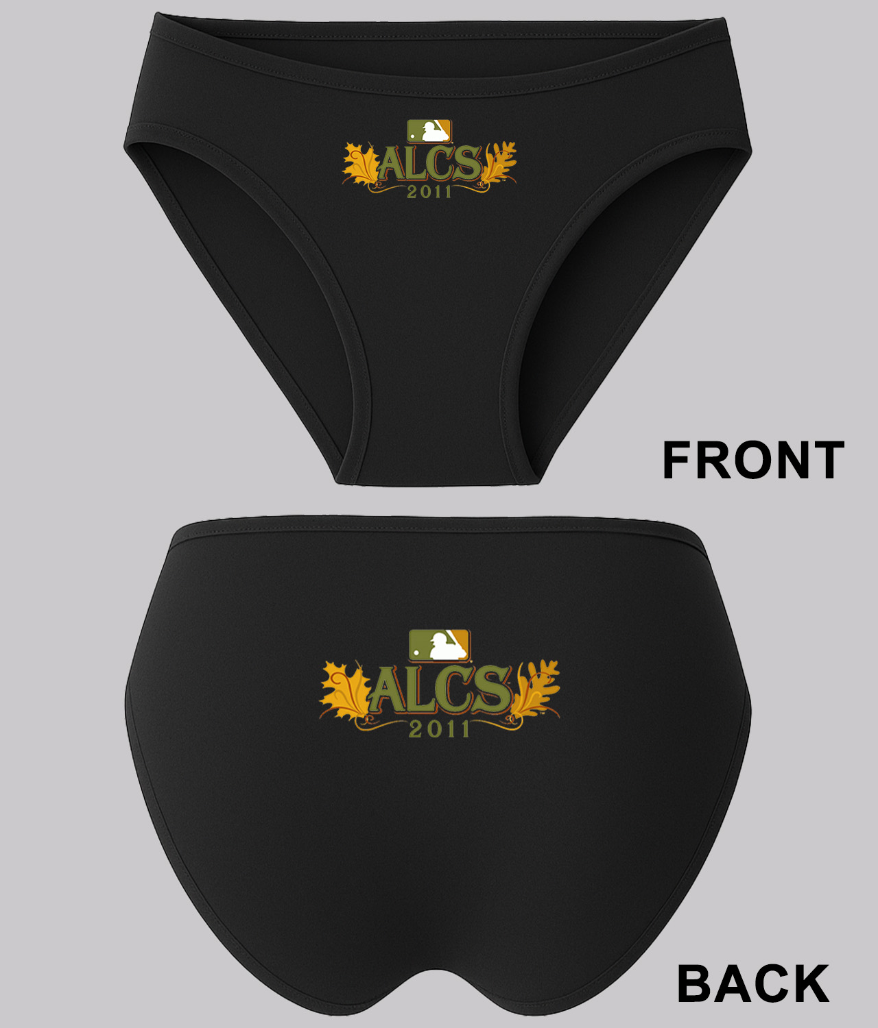 2011 ALCS American League Championship Series Baseball Logo Symbol Emblem Customized Design on Women's Bikini Brief Underwear