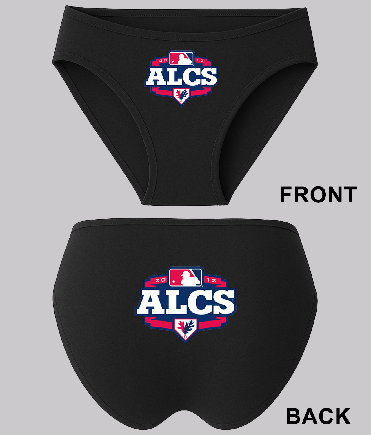 2012 ALCS American League Championship Series Baseball Logo Symbol Emblem Customized Design on Women's Bikini Brief Underwear