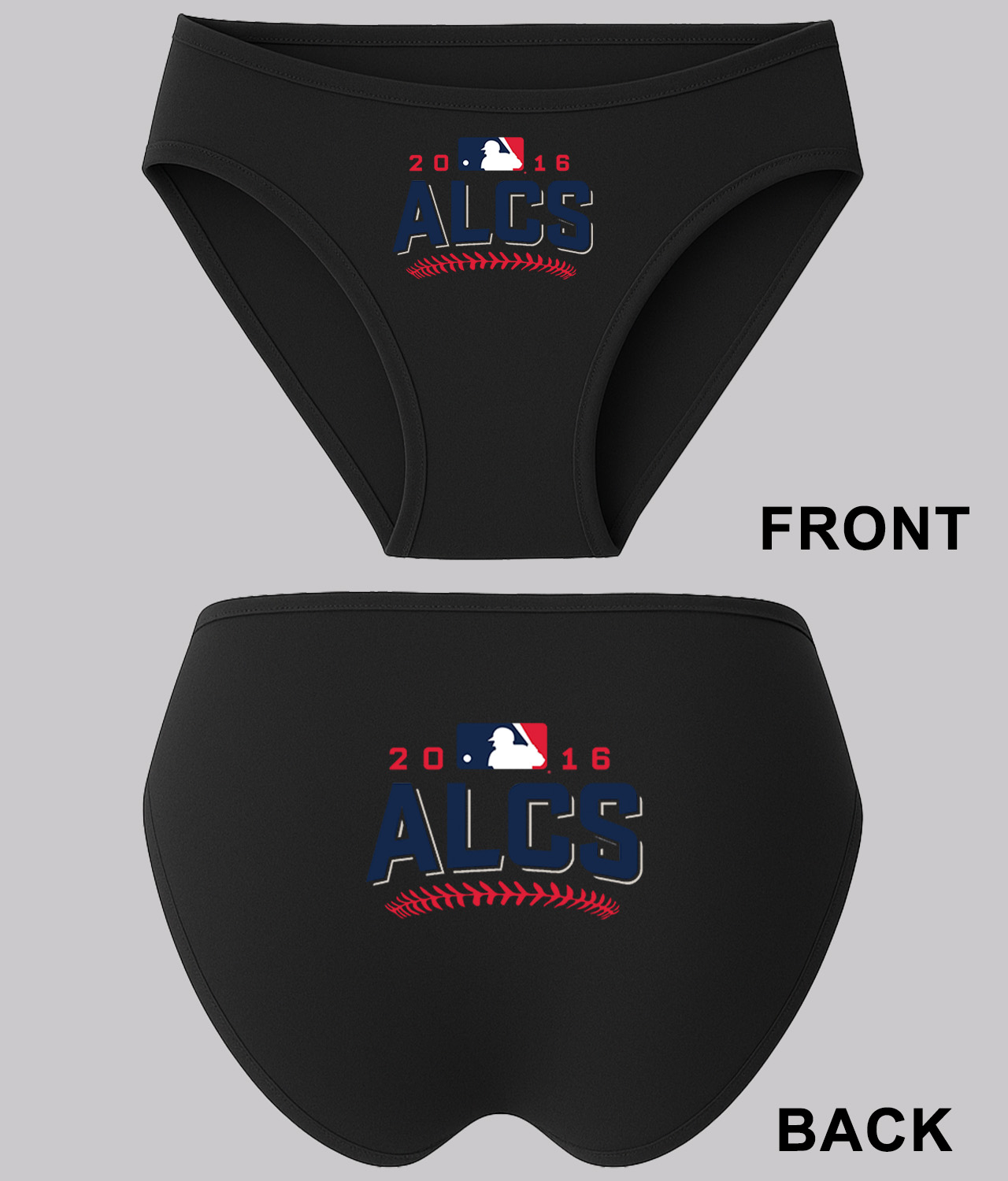 2016 ALCS American League Championship Series Baseball Logo Symbol Emblem Customized Design on Women's Bikini Brief Underwear