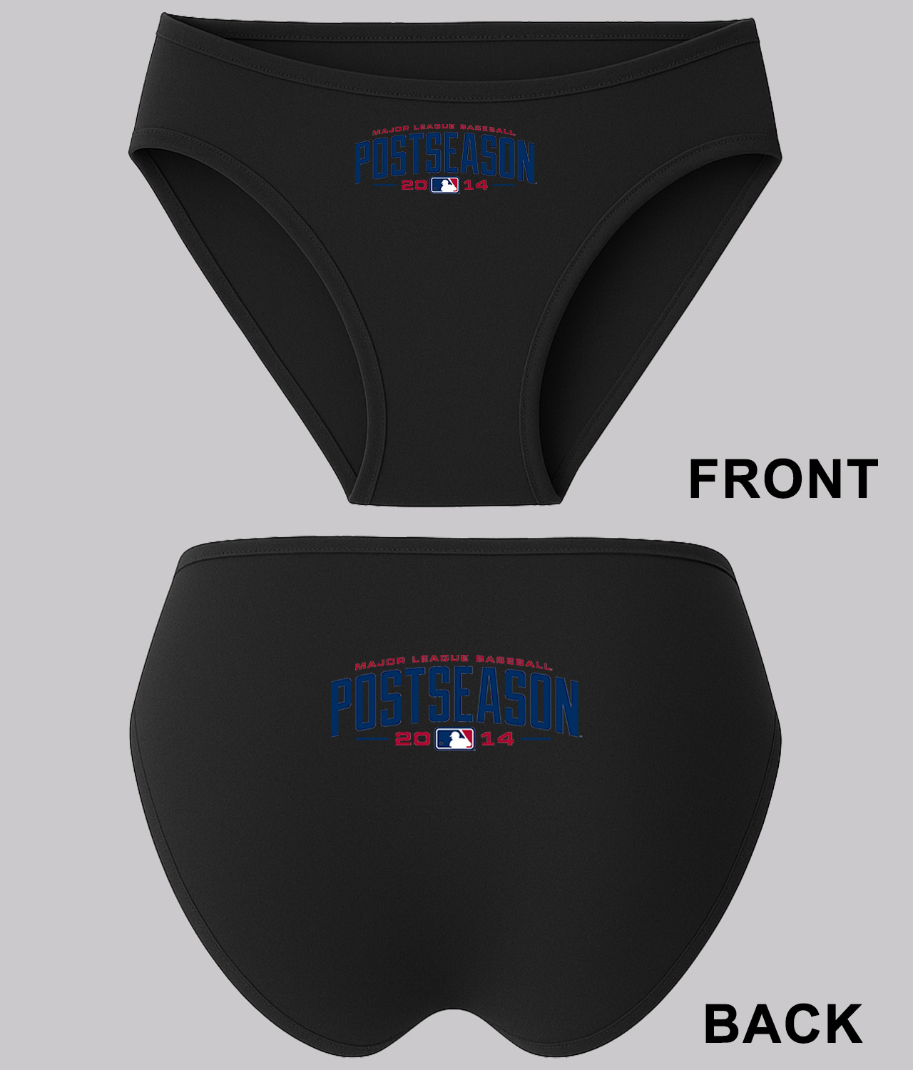 2014 Major League Baseball Postseason Primary Logo Symbol Emblem Customized Design on Women's Bikini Brief Underwear