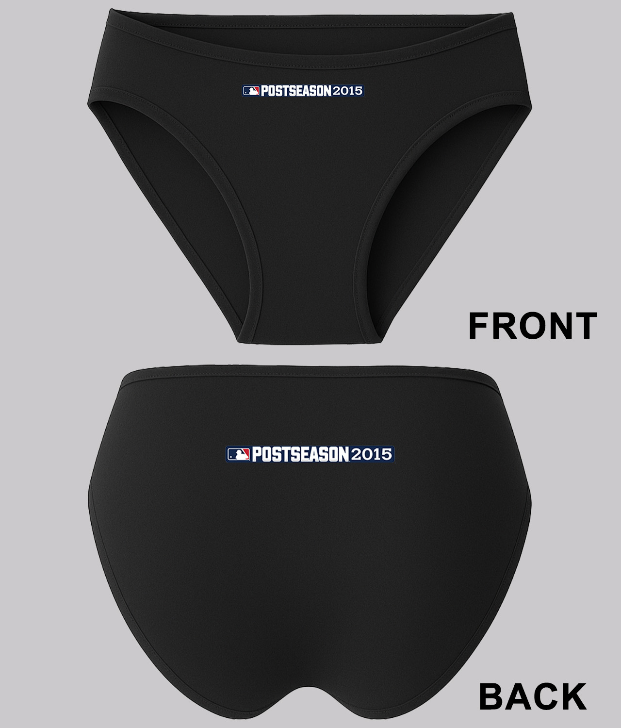 2015 Major League Baseball Postseason Alternative Logo Symbol Emblem Customized Design on Women's Bikini Brief Underwear