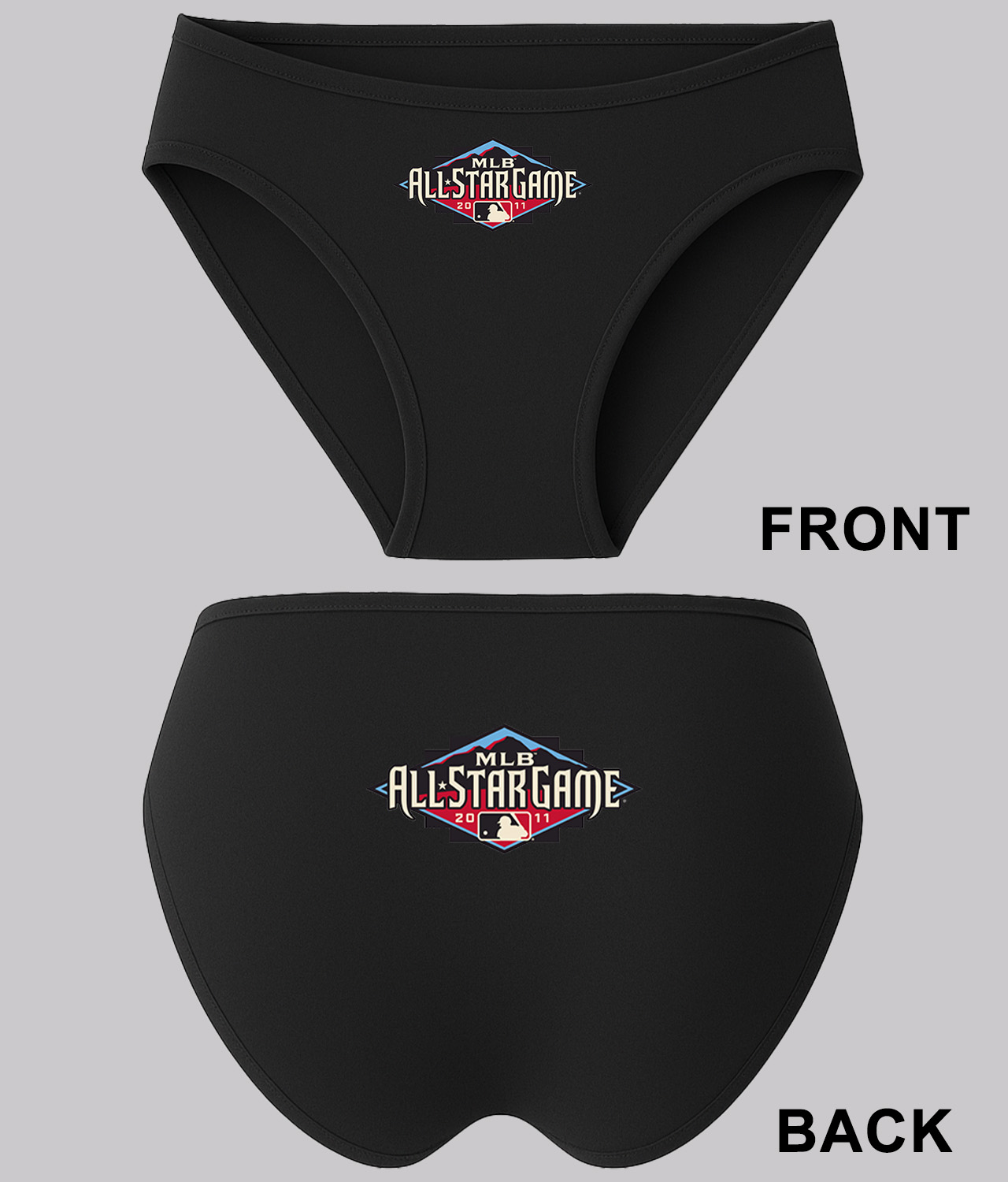 2011 MLB All-Star Game Chase Field Phoenix Arizona Baseball Logo Symbol Emblem Customized Design on Women's Bikini Brief Underwear