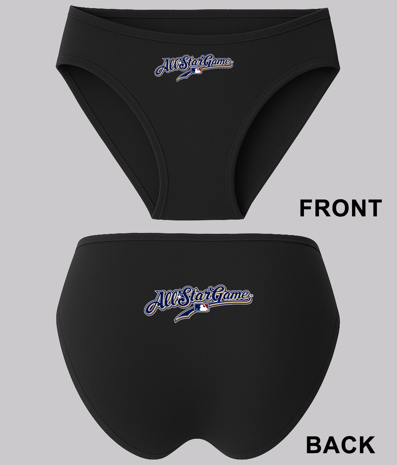 2002 MLB All-Star Game At Miller Park Milwaukee Wisconsin Baseball Logo Symbol Emblem Customized Design on Women's Bikini Brief Underwear