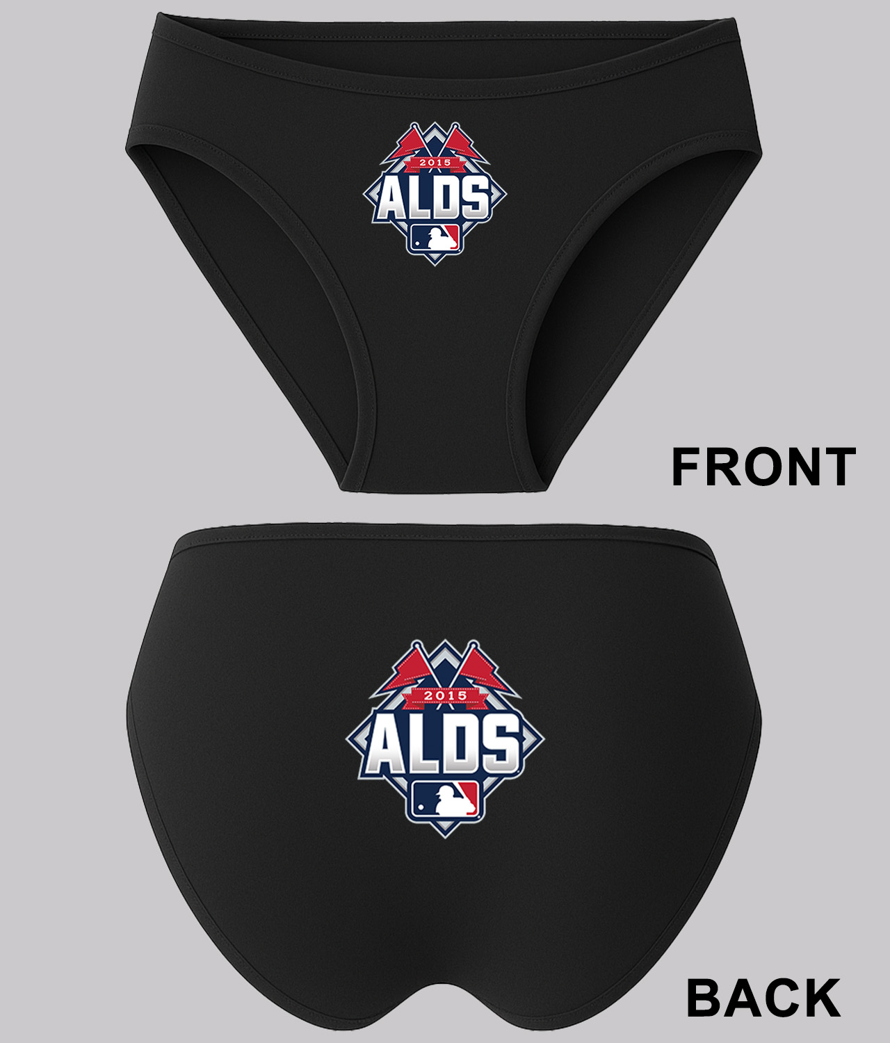 2015 American League Division Series 2015 ALDS Baseball Logo Symbol Emblem Customized Design on Women's Plus Size Bikini Brief Underwear