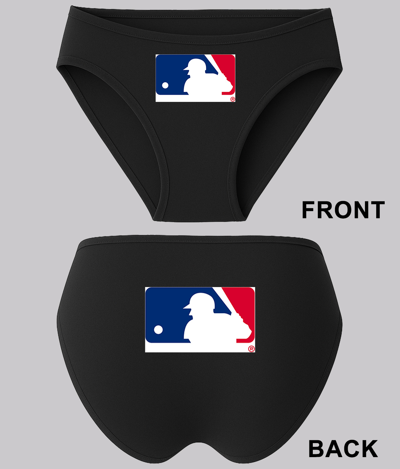 Major League Baseball 1992 Alternate Logo Symbol Emblem Customized Design on Women's Plus Size Bikini Brief Underwear