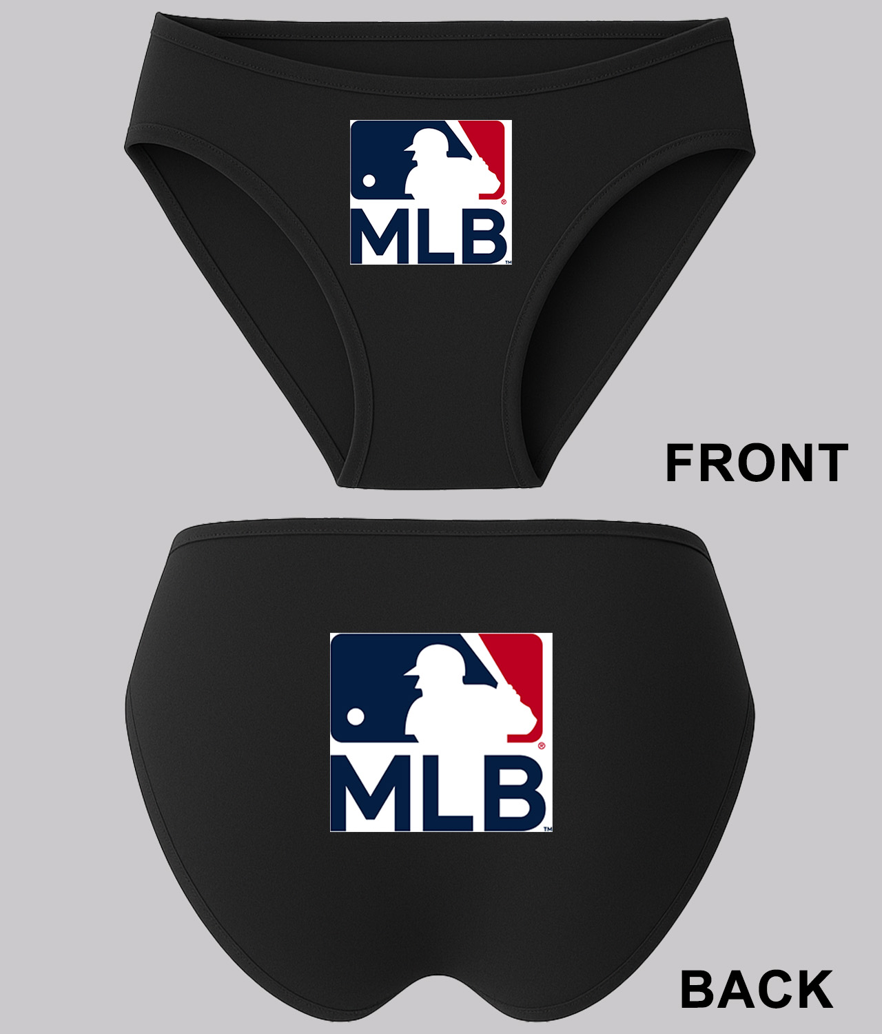 Major League Baseball Alternate 2019 Logo Symbol Emblem Customized Design on Women's Plus Size Bikini Brief Underwear