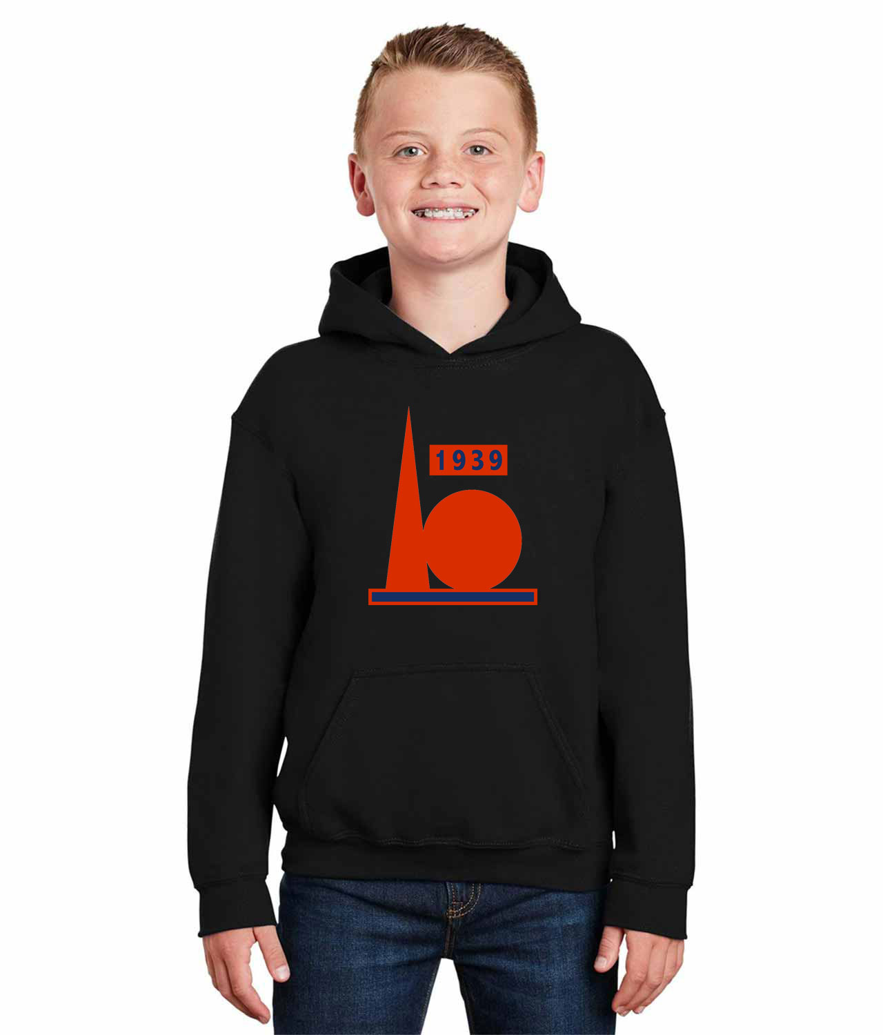 New York Yankees 1939 World's Fair Baseball Logo Symbol Emblem Customized Design on Youth Hoodie